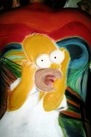 Thumbnail that leads to photos of Homer body art
